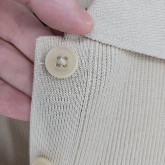 Babaton Ribbed Bodycon Midi Dress Medium Minimalist Preppy Classic - Picture 4 of 7